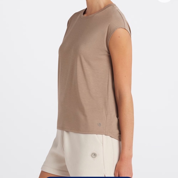 MPG Tops - MPG Tan Muscle Tee for Women